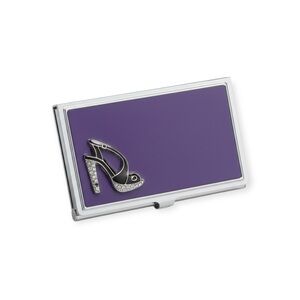 Spring Street ❤︎ Stiletto Crystalized Business Card Case ❤︎ Purple AB Crystal